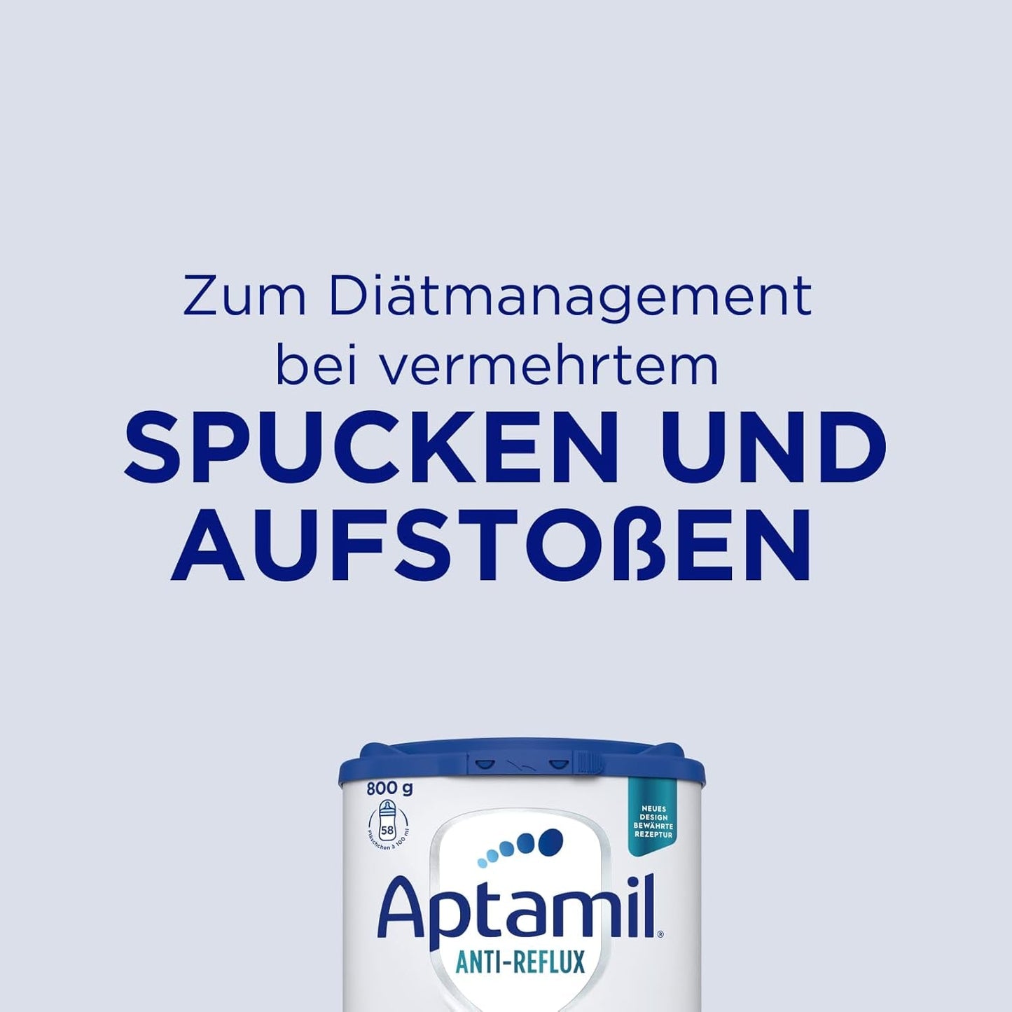 Aptamil Anti-Reflux - Formule Complète Dès la Naissance Gestion Diététique Vomissements & Régurgitations Aliment pour Bébé Lait en Poudre 1 x 800 g