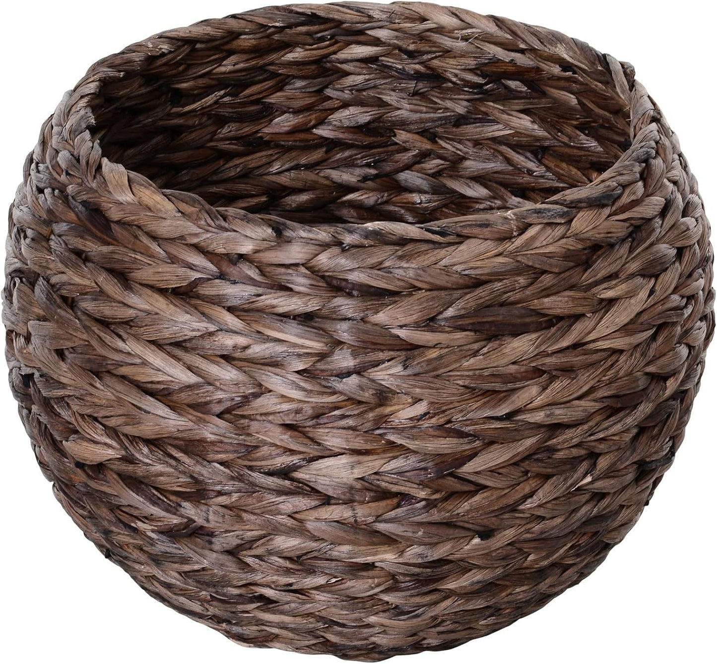 PawHut Rotin Katzenkorb Katzenhöhle Katzenhütte Katzenbett mit Kissen Haustierbett Wasserhyazinthe Kaffee 50 x 42 x 60 cm