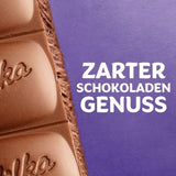 Milka Zartherb - chocolat au lait noir alpin avec une délicate touche de cacao en multipack - 25 x 90g