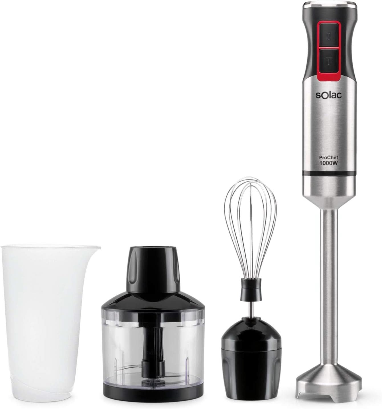 Batteur sur socle Pro Chef 1000, W, Edelstahl Kitchen Naty Shop 1000W | 3 Accessoires