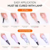 Makartt Gel 3D Nail Art – Gel de colle strass 15 g pour porte-clés à ongles, gel de sculpture d'ongles multifonctionnel pour la conception d'ongles à faire soi-même, sculpture d'ongles, modélisation d'ongles à la maison (transparent)