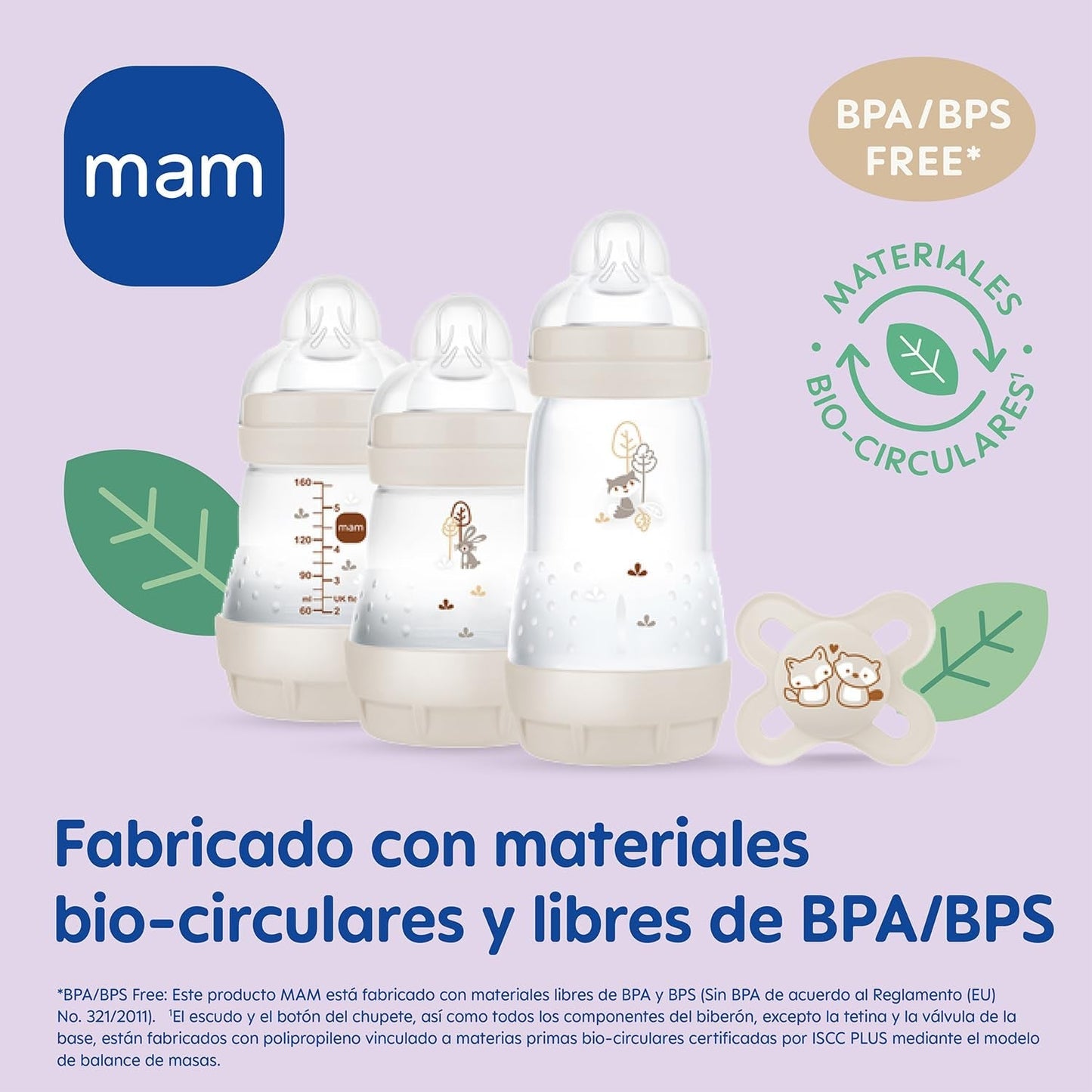 Coffret nouveau-né MAM, coffret cadeau, composé de : 2 x biberons anti-coliques 160 ml, 1 x biberon anti-coliques 260 ml, 1 x tétine Original Start, 1 x broche pour tétine, à partir de 0 mois, Neutro