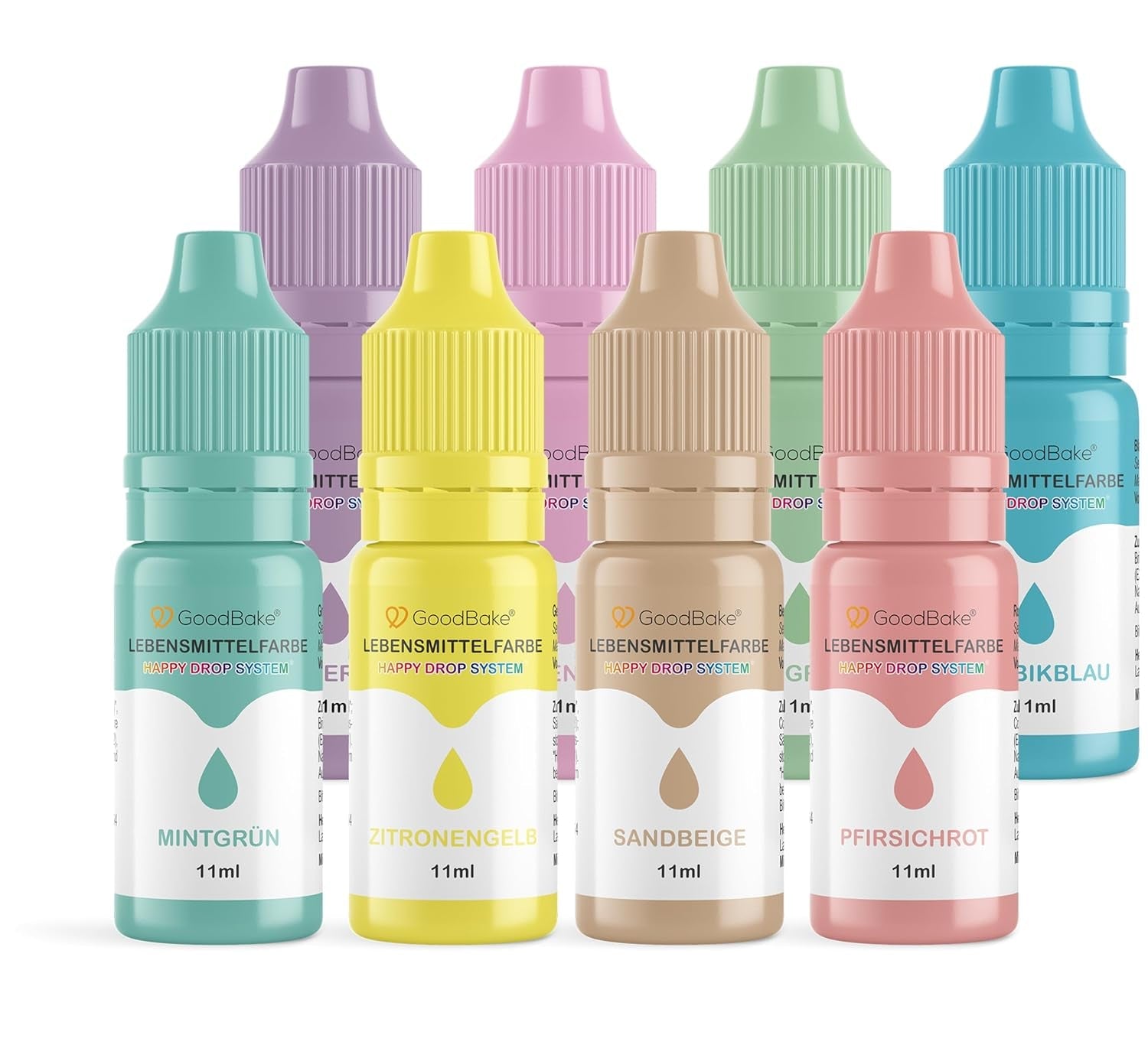 Colorant alimentaire lilas pastel Goodbake (11 ml) - Colorant alimentaire à haute dose - Pour colorer les gâteaux, fondants, crème au beurre, macarons, boissons, slime et bien d'autres articles. 100% végétalien