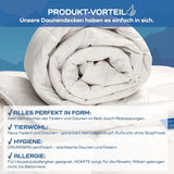 Couette confort, (90 bouffées / 10 plumes), blanc, 135 X 200 Cm Couettes et couettes Naty Shop