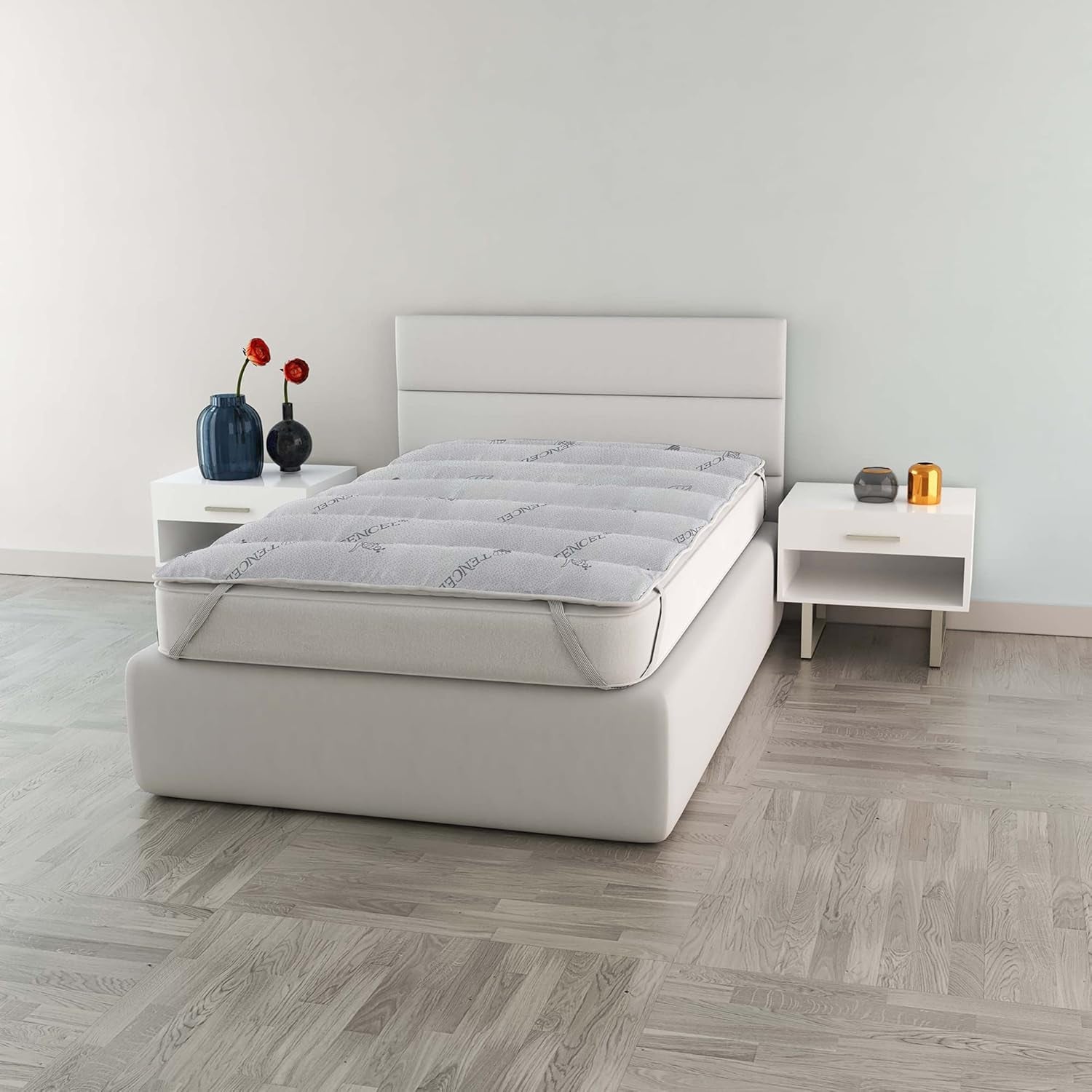 MB Home Italia, Topper, Thermocontrol, Double 160X195 Cm Couettes et couettes Naty Shop Simple 80X195 Cm Tencel