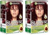 Garnier Nutrisse Coloration permanente pour cheveux avec huiles de fruits nourrissantes, tenue 8 semaines, teinte ultra crème, 036 cerise noire (paquet de 2) Naty Shop Hair Color Default Title