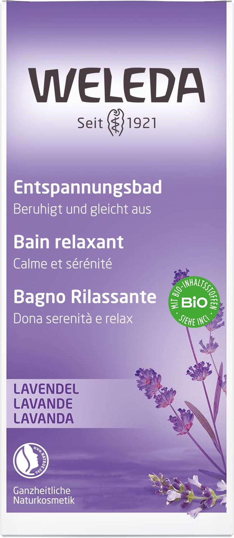 WELEDA BIO, bain santé aux cosmétiques naturels à l'huile de lavande véritable pour calmer les sens et pour un bon sommeil, 200 ml Douche et bain Naty Shop