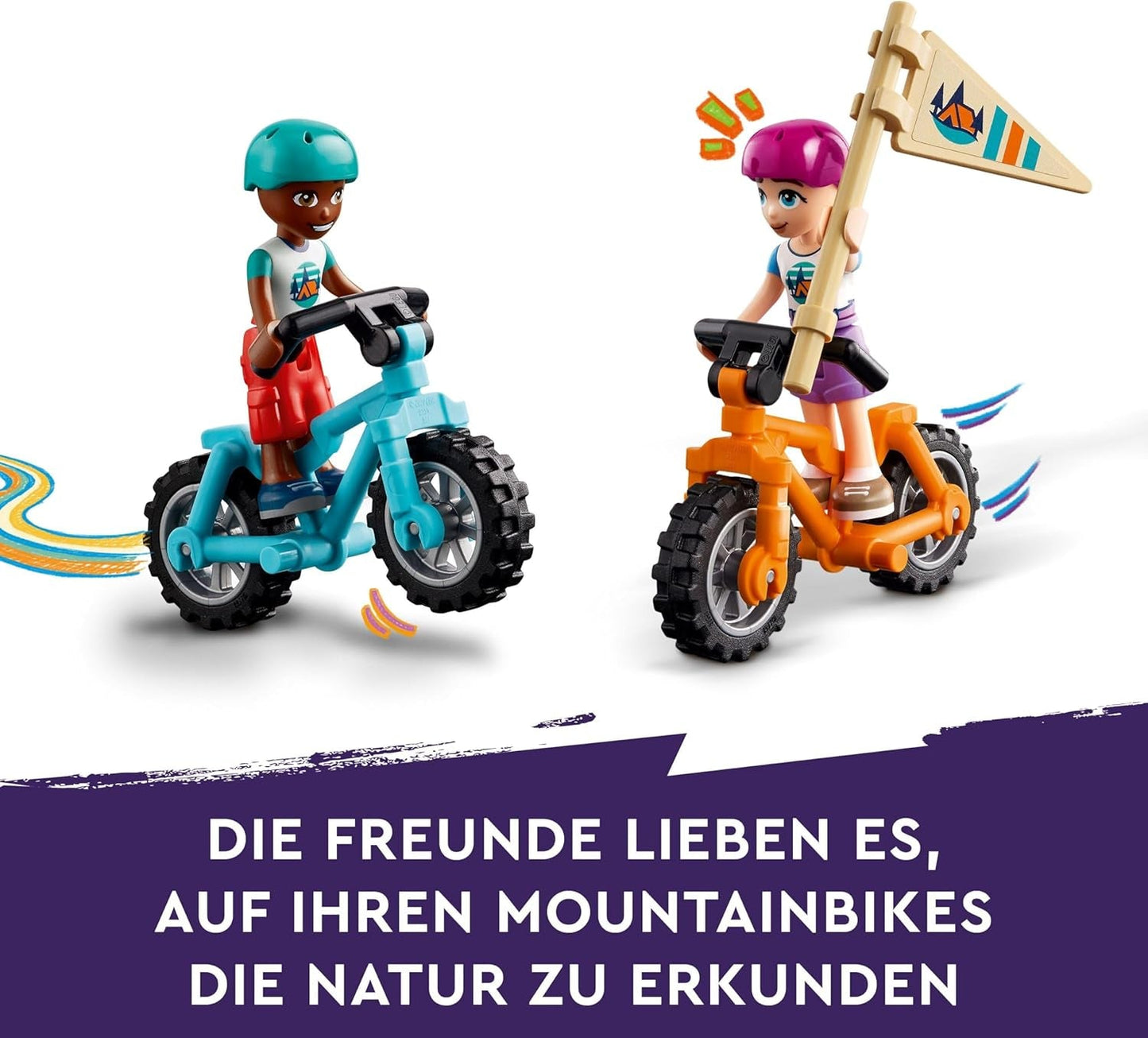 LEGO Friends Cosy Huts At Adventure Camp, ensemble de jeu de rôle en plein air, jouet pour enfants pour filles et garçons à partir de 7 ans avec 3 figurines et renard, jouet de camping 42624 sets de construction Besuche den LEGO-Store