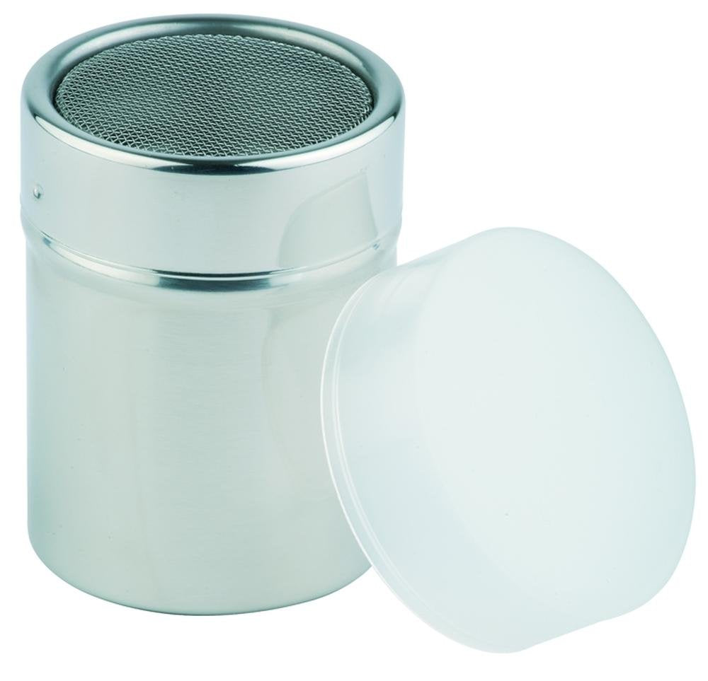 Distributeur à mailles APS 776, Ø 5,5 cm, hauteur 7,5 cm, récipient en acier inoxydable, bouchon anti-poussière en PP