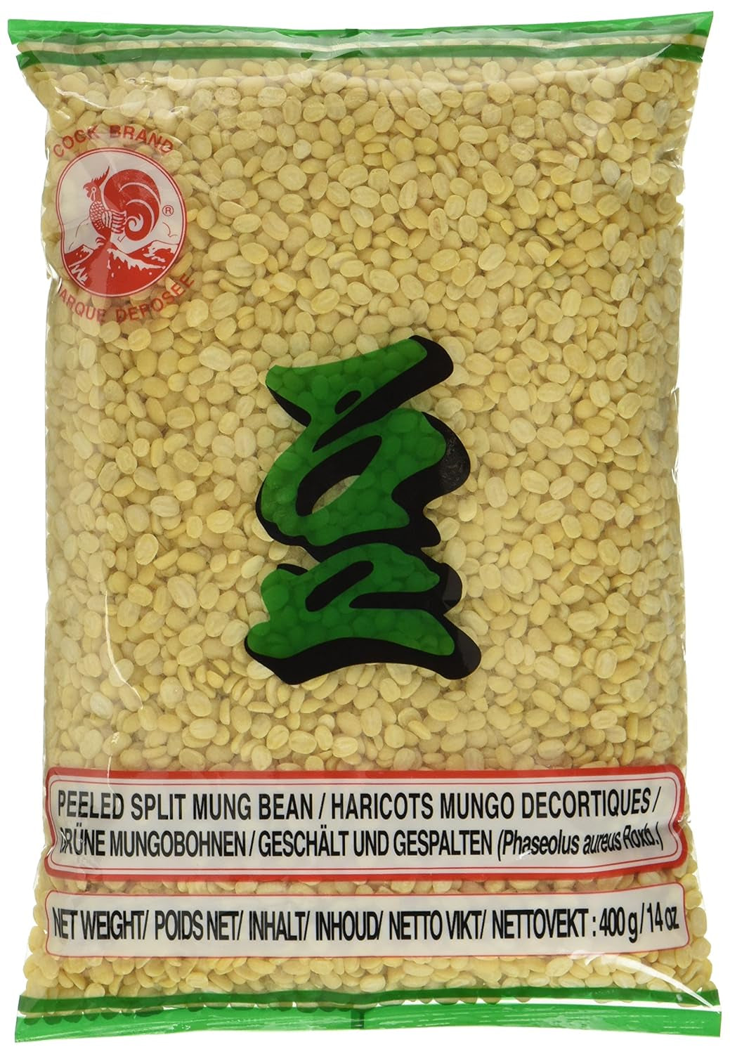 Haricots mungo Cock, verts (1 paquet x 400g)