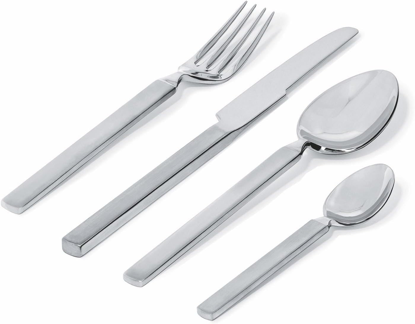 Alessi 4180S24 Ménagère de Couverts Secs 24 Pièces Cuisine Inox Naty Shop