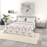 Linge de lit italien couette d'été basique, microfibre imprimée, 250X240Cm, cercle Couvre-lits et couettes Naty Shop Morfeo 250X240Cm