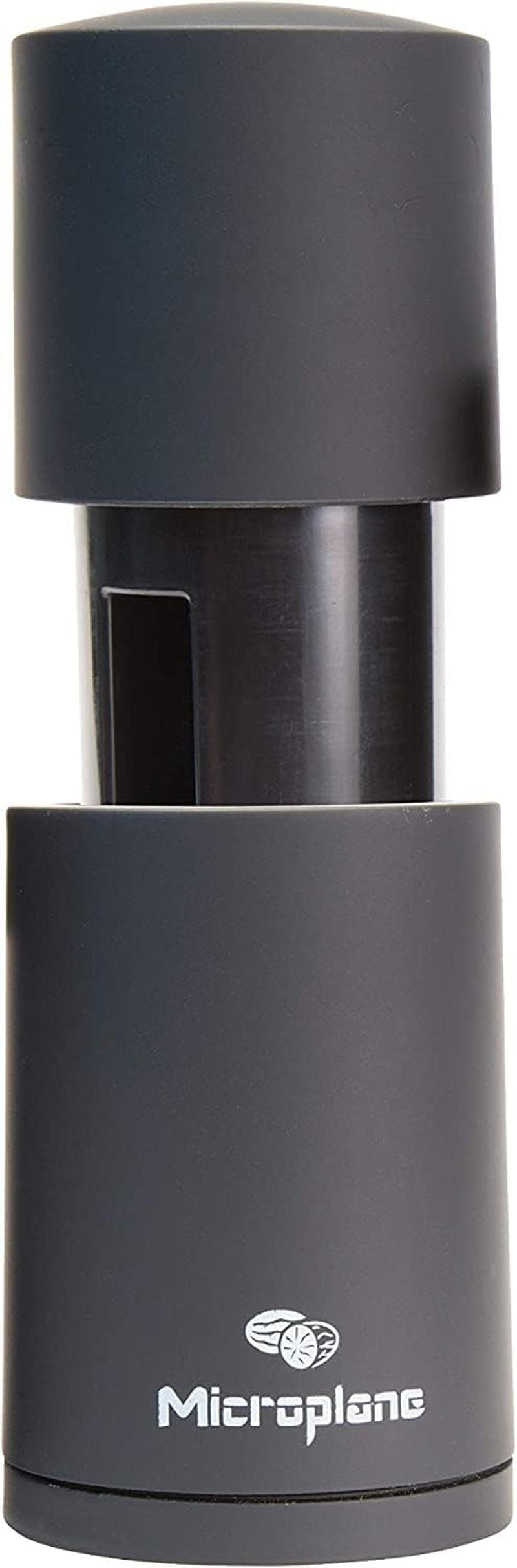 Moulin à épices Microplane noir pour noix de muscade, cannelle, fèves tonka, poivre long et autres épices sèches Broyage et broyeurs Naty Shop