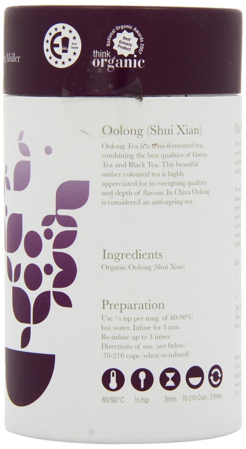 Oolong biologique (Shui Xian), paquet de 1 (1 x 75 g)