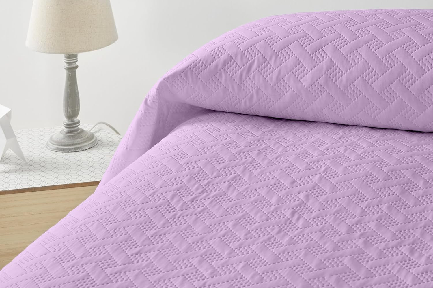 LISO - Couvre-lit pour 105 Cm - Couvre-lit Bouti - Printemps et été - 200X260 Cm - Lits et Couvertures Rose Besuche den Degrees home-Store Lit Violet 135 Cm