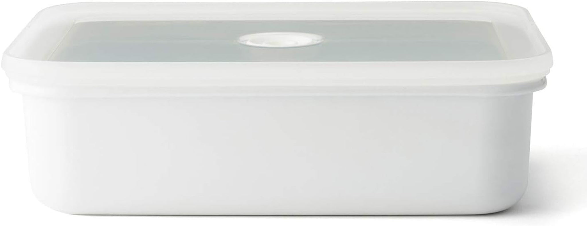Boîte de conservation sous vide émaillée | XL| 1,85L | 23,5 x 17,5 x 7 cm | garde les aliments frais beaucoup plus longtemps | protège les aliments contre les bactéries et les infestations fongiques | sans pompe à vide Boîtes de conservation alimentaire Naty Shop Flat Xl