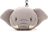 Oreiller de voyage, rond, peluche, éléphant et masque pour les yeux, unisexe, taille unique, unisexe, oreillers de voyage uniques à la taille Naty Shop