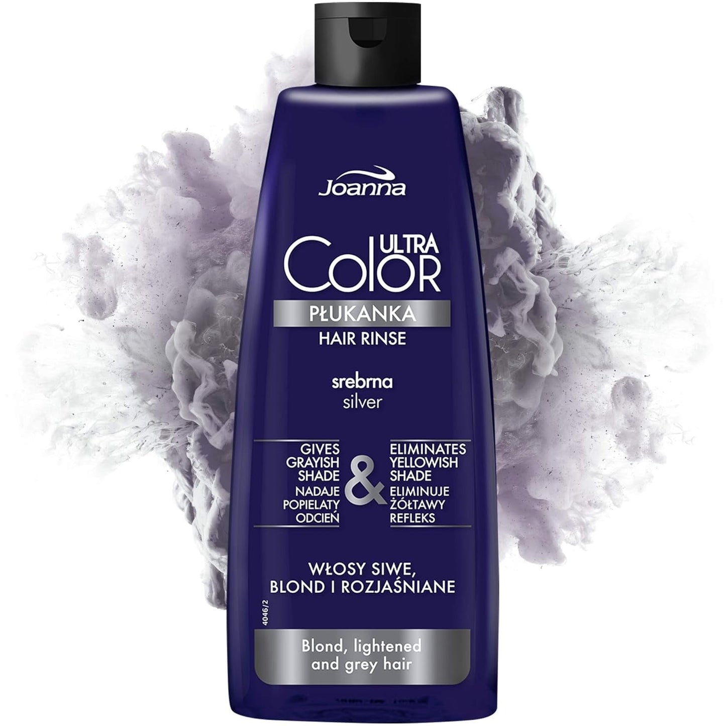 Joanna Ultra Color - Après-shampooing rose pour cheveux blonds et clairs - Rose pastel - Brillance naturelle - Élimine la teinte jaune des cheveux gris-blonds - Effet temporaire - 150 ml Naty Shop Teinture capillaire Nuance blonde cendrée 150 Ml (1 paquet)