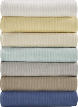 Couverture double en coton gris Madison Park Freshspun Wicker Lits et couvertures Madison Park