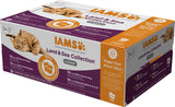 IAMS Delights Land & Sea Collection Nourriture humide pour chats - Assortiment de viande et de poisson multipack en sauce, nourriture humide pour chats à partir de 1 an, 72 x 85 g