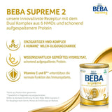 BEBA SUPREME 2 Lait de suite après 6 mois, lactose uniquement, sans huile de palme, pack de 6 (6 x 800g) Naty Shop