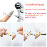 Sularpek 5 pcs Nagel Pinsel, Nageldesign Pinsel, Dotting Tool, Nail Art Liner Pinsel, Nagelverlängerung Gelpinsel, Nagelbürste for Punktierungen, Zeichnen, for DIY Nail Art Design