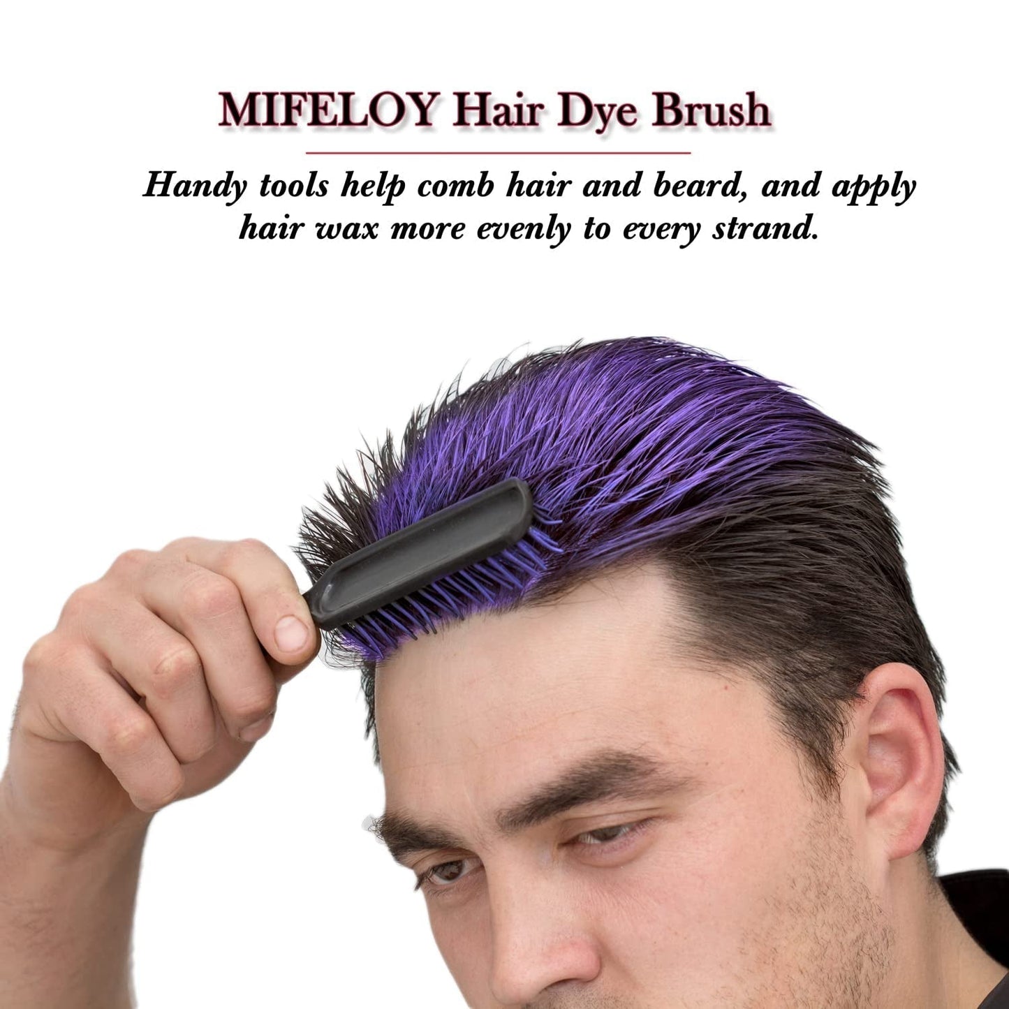 Teinte de cheveux violette 4,23 oz, coloration temporaire avec pinceaux, cire de coiffure pour hommes et femmes, crème capillaire instantanée, pommade de coiffure naturelle, bricolage cosplay Halloween, cire pour cheveux, teinture capillaire Naty Shop