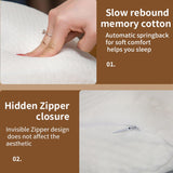 MINGZE Oreiller multifonctionnel en mousse à mémoire de forme, oreiller cervical en forme de U, oreiller de sommeil à rebond lent, oreiller à pression de rebond, oreiller en soie glacée pour la protection des mains et du cou, oreillers orthopédiques cervicaux Naty Shop