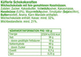 Küfferle, Carottes au chocolat original 810 g 60 pcs., Chocolat au lait, 1 pièce