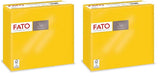 - Papier de soie jetable doux et délicat, paquet de 40 mouchoirs, format 38X38 plié en 4, 2 couches, couleur jaune, papier 100% pure cellulose, certifié FSC (paquet de 2)