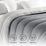 Pikolin Home - Couette réversible 300 G - Garnissage nordique bicolore - Pour lit 90 - confortable, chaude, respirante, bleu marine, 135 X 200 cm Couettes et couettes Naty Shop
