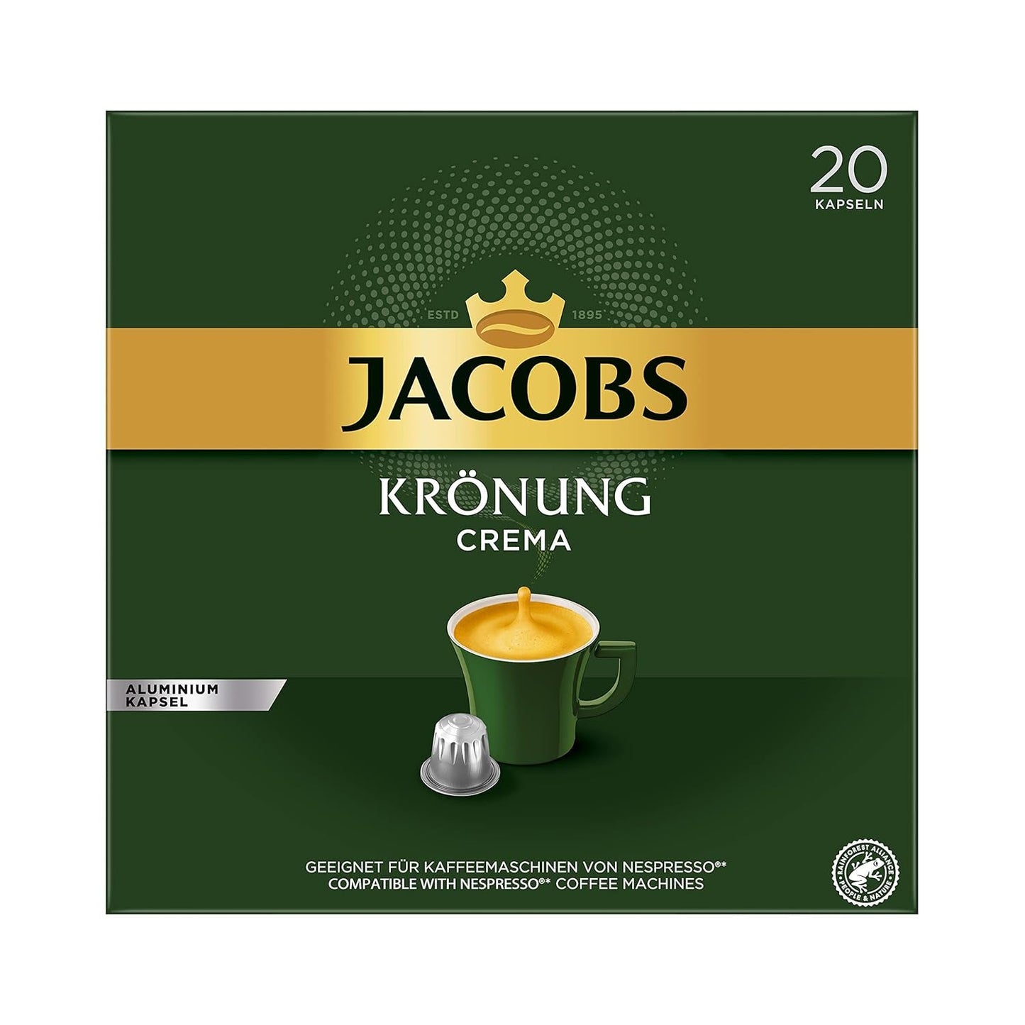 Café expresso Lungo Classico, Intensité 6 sur 12, 10 x 20 cafés & Café café crème crème, 200 cafés compatibles Nespresso, 10er Pack, 10 x 20 cafés, 1040 g