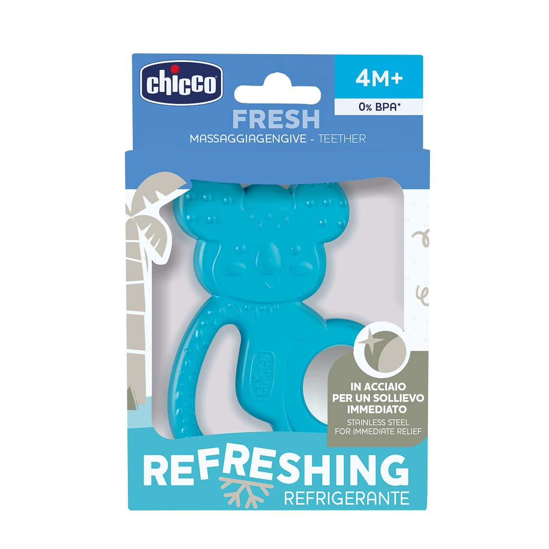 Chicco Fresh Power 3D Koala jouet de dentition, 4 mois et plus