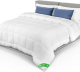 VOUNOT Couette 155X200Cm, Couette Hiver 4 Saisons Lot de 2 500GSM, composé de 2 couettes nouées ensemble Couette Adaptable été comme hiver, Norme Oeko-Tex Couettes et couettes Naty Shop Couverture toutes saisons 220X240Cm