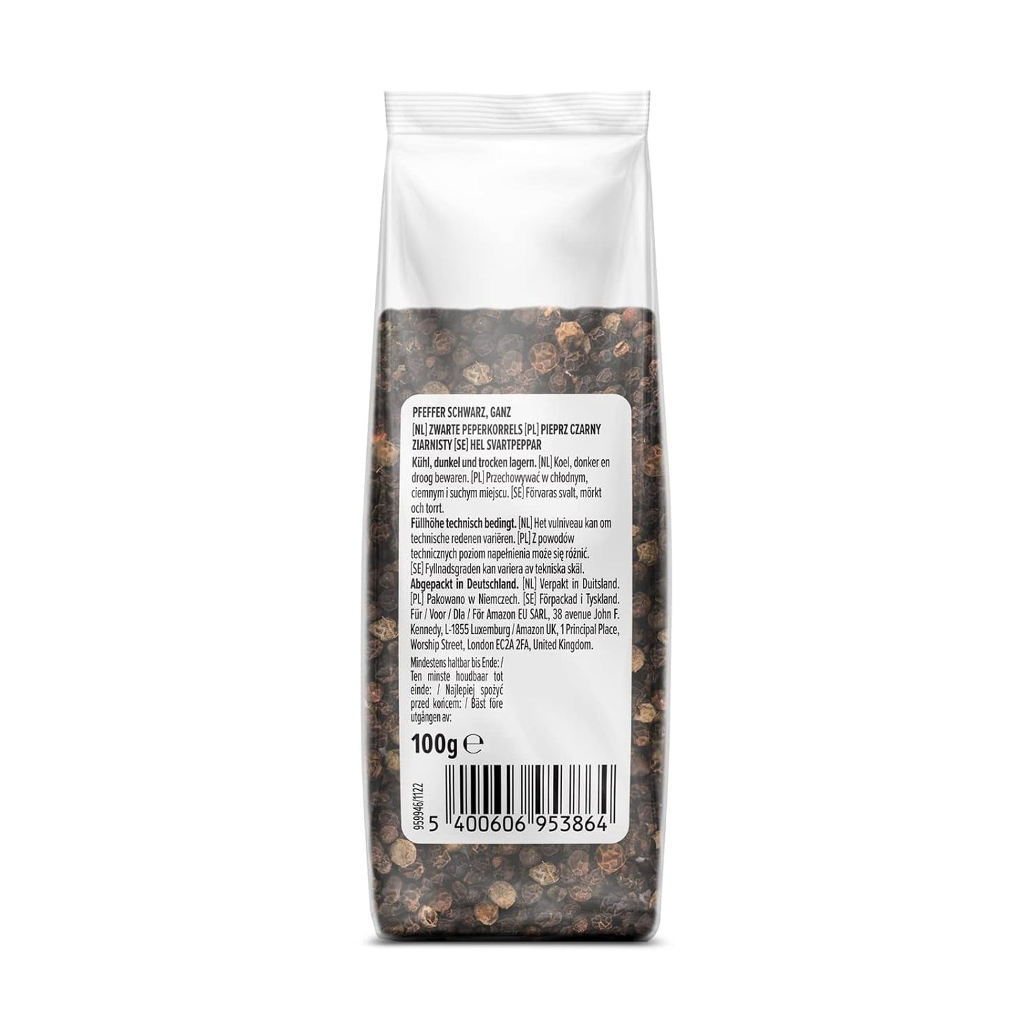 par Amazon Schwarzer Pfeffer ganz, 100g