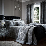 Catherine Lansfield - Couvre-lit double en faux velours écrasé - Polyester, Polyester, Argent, 53 X 23 X 53 Cm Catherine Lansfield Lits et Couvertures