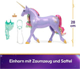 Wildstar Unicorn par Unicorn Academy - Licorne Sophia originale de 28 cm de haut de la série Netflix avec une vraie crinière et une vraie queue, une bride, une selle et une brosse amovibles, à partir de 4 ans