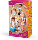 Our Generation - Milo - Poupée garçon de 46 cm - Yeux marron réalistes et cheveux bruns bouclés - Bagages à roulettes et accessoires de voyage - Jeu de simulation - Jouet pour 3 ans et plus