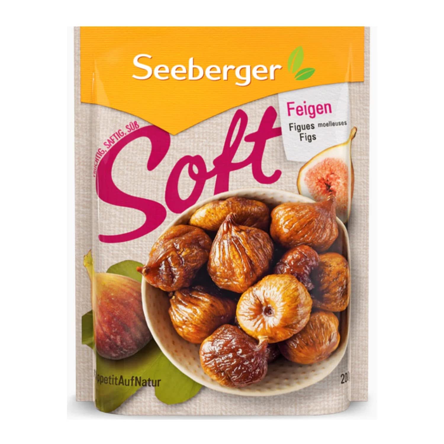 Seeberger Figues de montagne à chair de pierre douces et sucrées au miel - Pour les gourmets soucieux de leur nutrition, 13 x 200 grammes Naty Shop Produits déshydratés