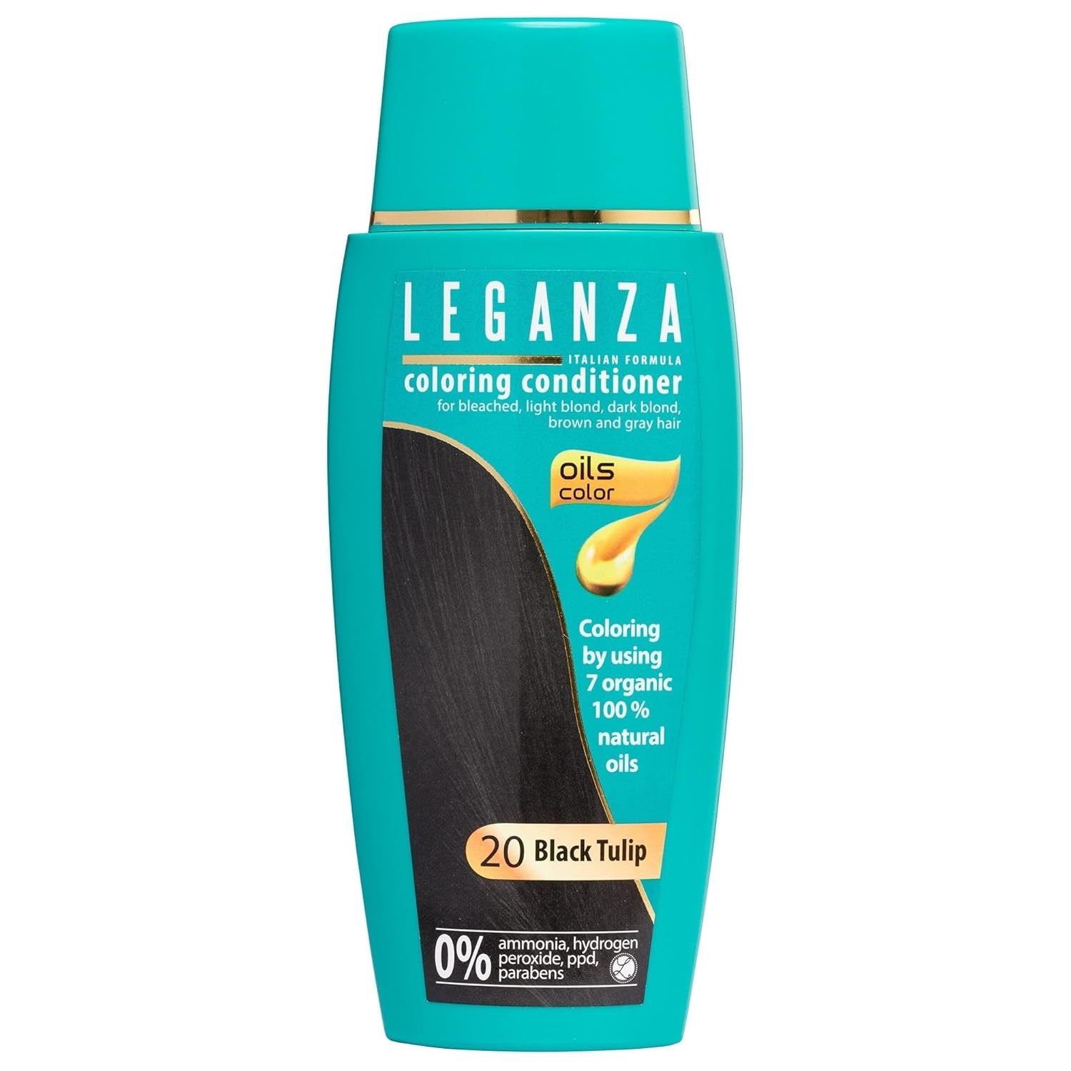 Leganza Baume Naturel Teinture Capillaire Couleur 71 Café Latte | Teinture capillaire sans ammoniaque | Enrichi de 7 huiles naturelles | 150 ml Teinture capillaire Naty Shop 20 Tulipe noire