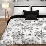 PETTI Artigiani Italiani - Couette d'hiver, Couette d'hiver, Couette simple, Double face, Impression monochrome et numérique, microfibre 100% hypoallergénique, Fabriqué en Italie