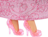 Mattel DISNEY Princesse Aurore - Poupée avec tenue typique, chaussures et diadème amovibles, haut scintillant et jupe amovible à motifs, cheveux longs à coiffer, HLW09 Naty Shop Dolls