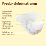 Couches Amazon Ultra Dry, taille 1 (2-5 kg) – Boîte mensuelle, blanche, 96 pièces (2 paquets de 48) (anciennement marque Mama Bear, produit identique)