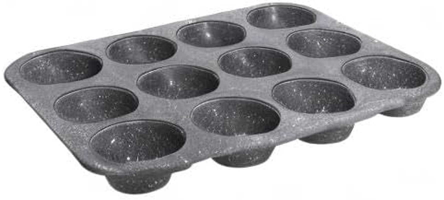Pure Roq Muffinform Für 12 Muffins, Aluminium, Schwarz Moules et plaques à pâtisserie Naty Shop