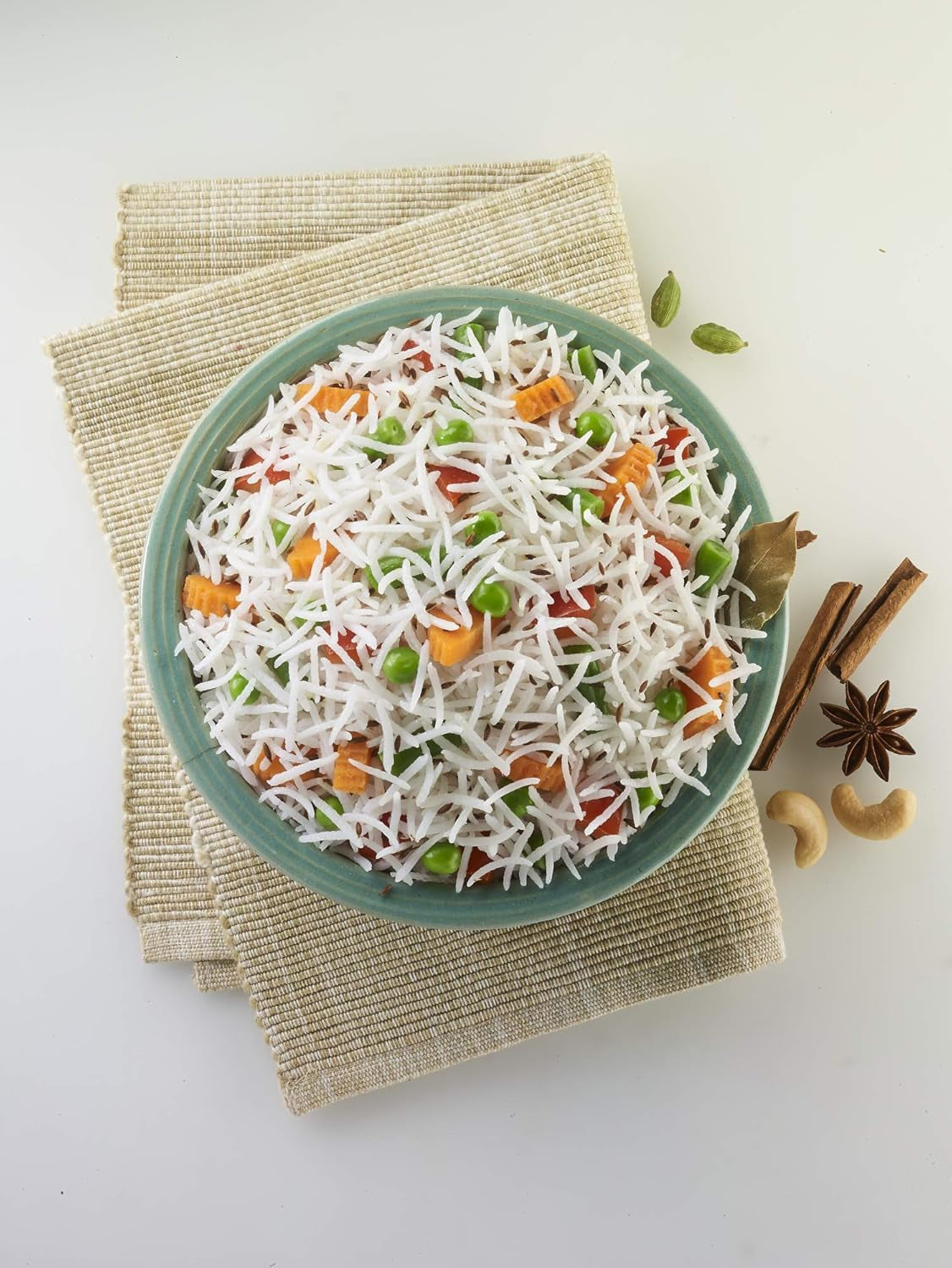 INDIA GATE Premium Basmati Rice – Riz aromatique et fin à grains longs d'Inde, grains longs fins (1 x 500 g)