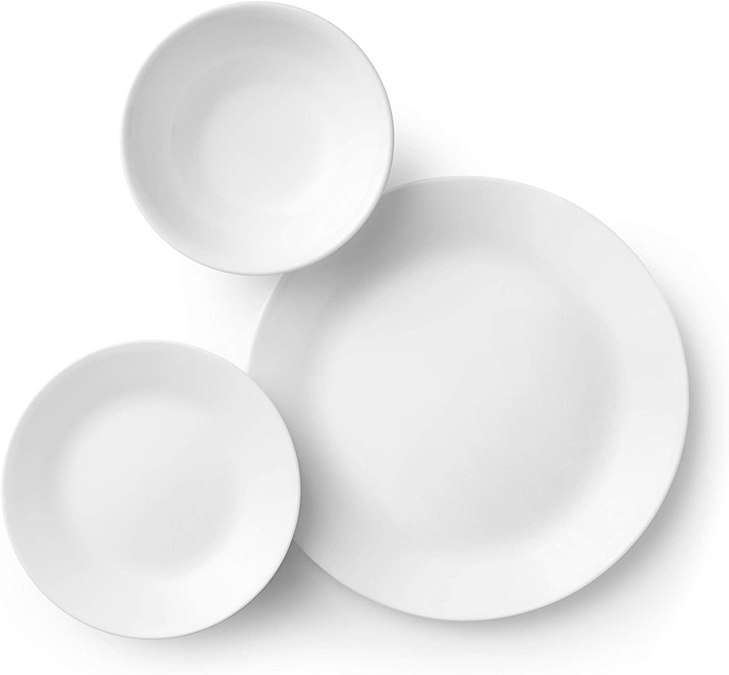 Service de table pour 6 personnes, 18 pièces, incassable, blanc hiver, information non disponible, blanc hiver