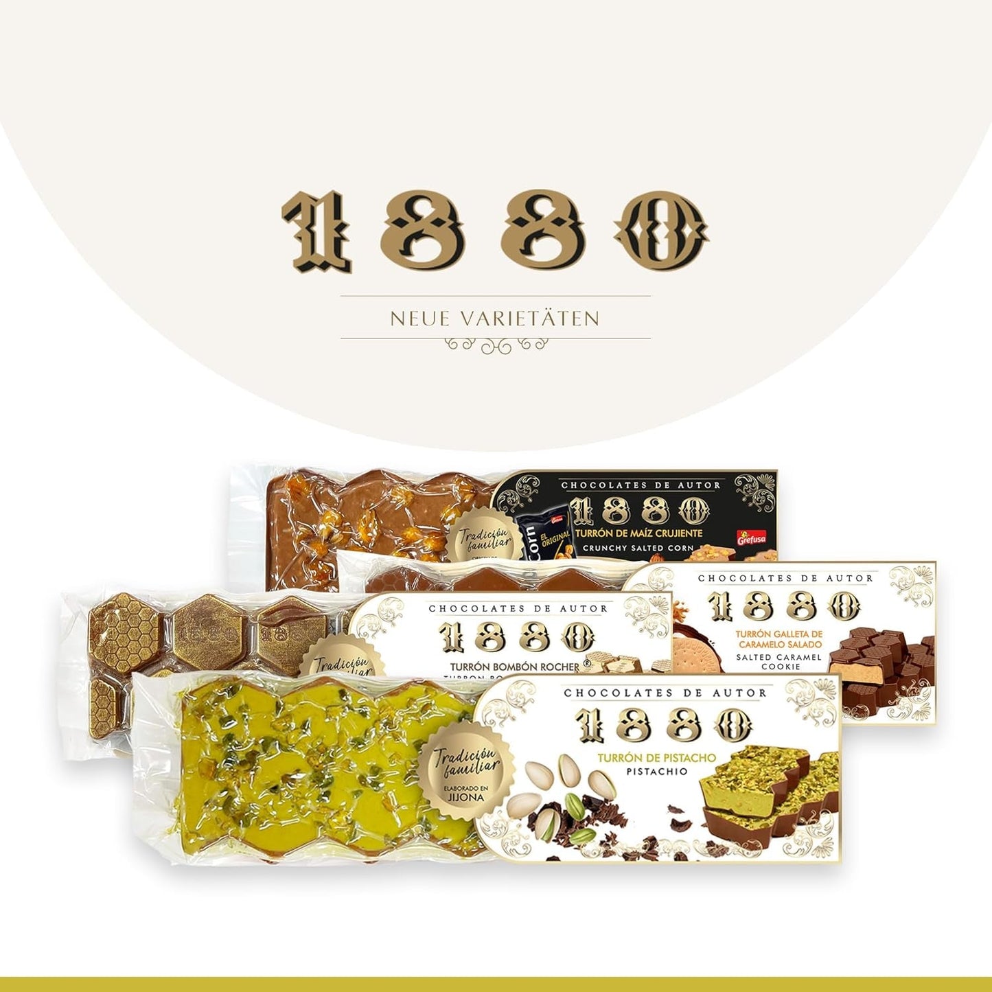 Touron artisanal chocolat pistache, 200g, texture crémeuse, qualité supérieure, ingrédients fins, goût authentique, le touron le plus cher au monde