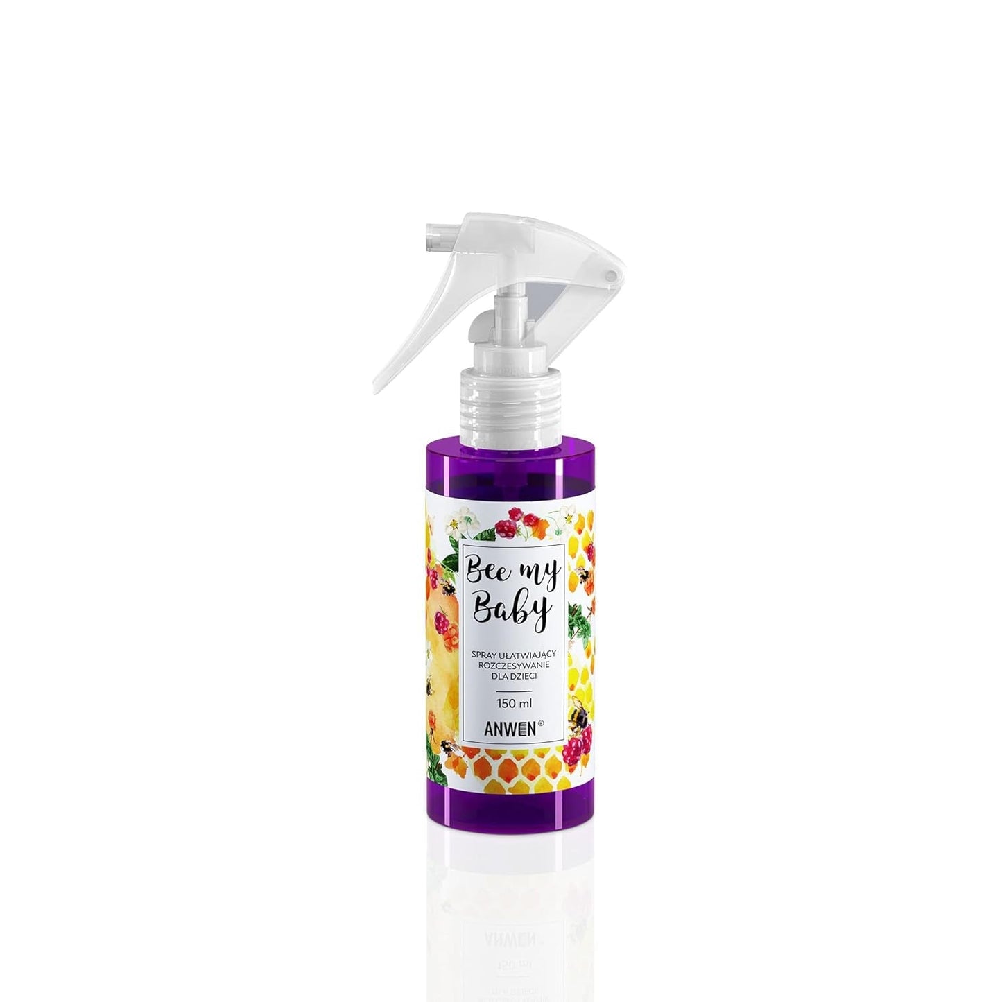 Bee My Baby Spray naturel pour cheveux de bébé pour démêler, démêler et peigner au parfum de gomme de framboise - Nourrissant au beurre de karité et à l'extrait de miel Produits démêlants Naty Shop Default Title