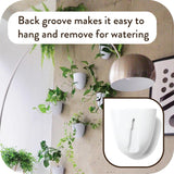 Virgo Lot de 6 pots muraux à arrosage automatique – Faciles à arroser et à installer – Légers – Créez votre propre jardin vertical – Pots muraux pour plantes d'intérieur