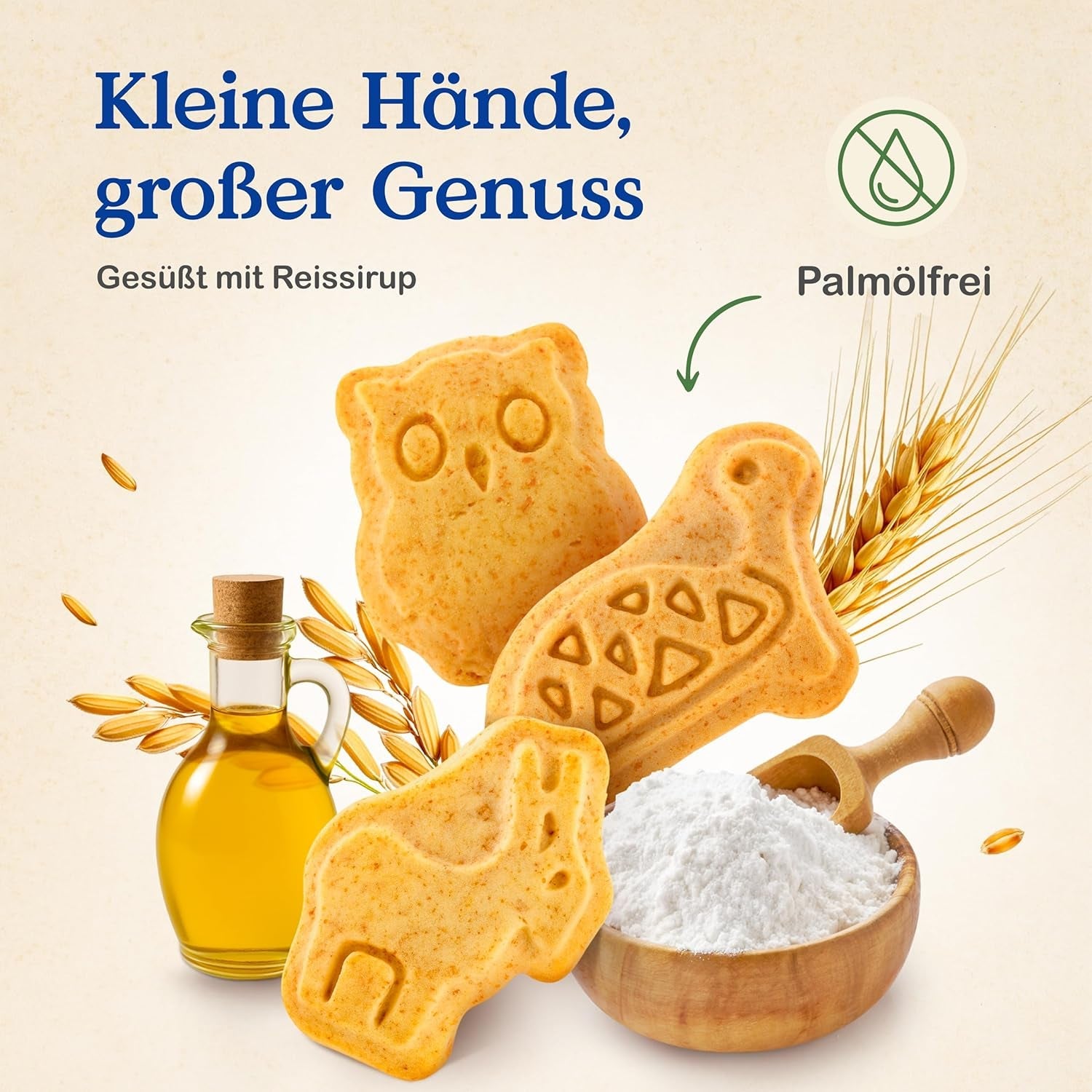 Alete Biscuits Croquants Bio à l'Alac (4 x 125g) - Biscuits Croquants Alac pour bébé, sans huile de palme, à partir de 10 mois